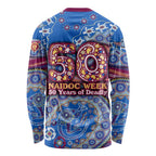 Brisbane Lions NAIDOC Week 2026 Long Sleeve Shirt Australian Aboriginal Dot Art Dreamtime Pattern Style