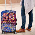 Brisbane Lions NAIDOC Week 2026 Luggage Cover Australian Aboriginal Dot Art Dreamtime Pattern Style
