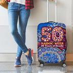 Brisbane Lions NAIDOC Week 2026 Luggage Cover Australian Aboriginal Dot Art Dreamtime Pattern Style
