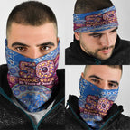 Brisbane Lions NAIDOC Week 2026 Neck Gaiter Australian Aboriginal Dot Art Dreamtime Pattern Style