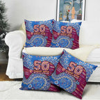 Brisbane Lions NAIDOC Week 2026 Pillow Cover Australian Aboriginal Dot Art Dreamtime Pattern Style