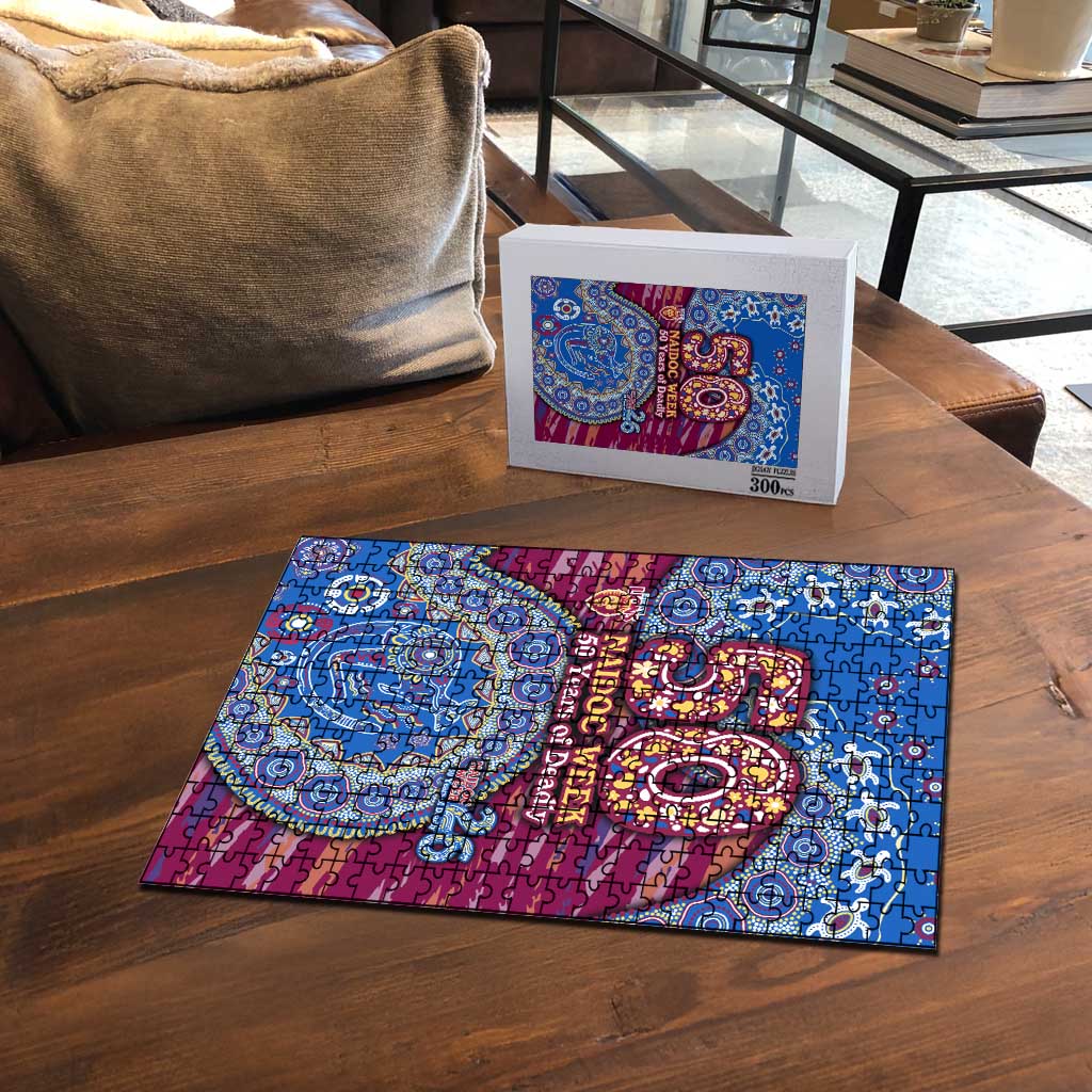 Brisbane Lions NAIDOC Week 2026 Puzzle Australian Aboriginal Dot Art Dreamtime Pattern Style