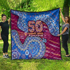 Brisbane Lions NAIDOC Week 2026 Quilt Australian Aboriginal Dot Art Dreamtime Pattern Style