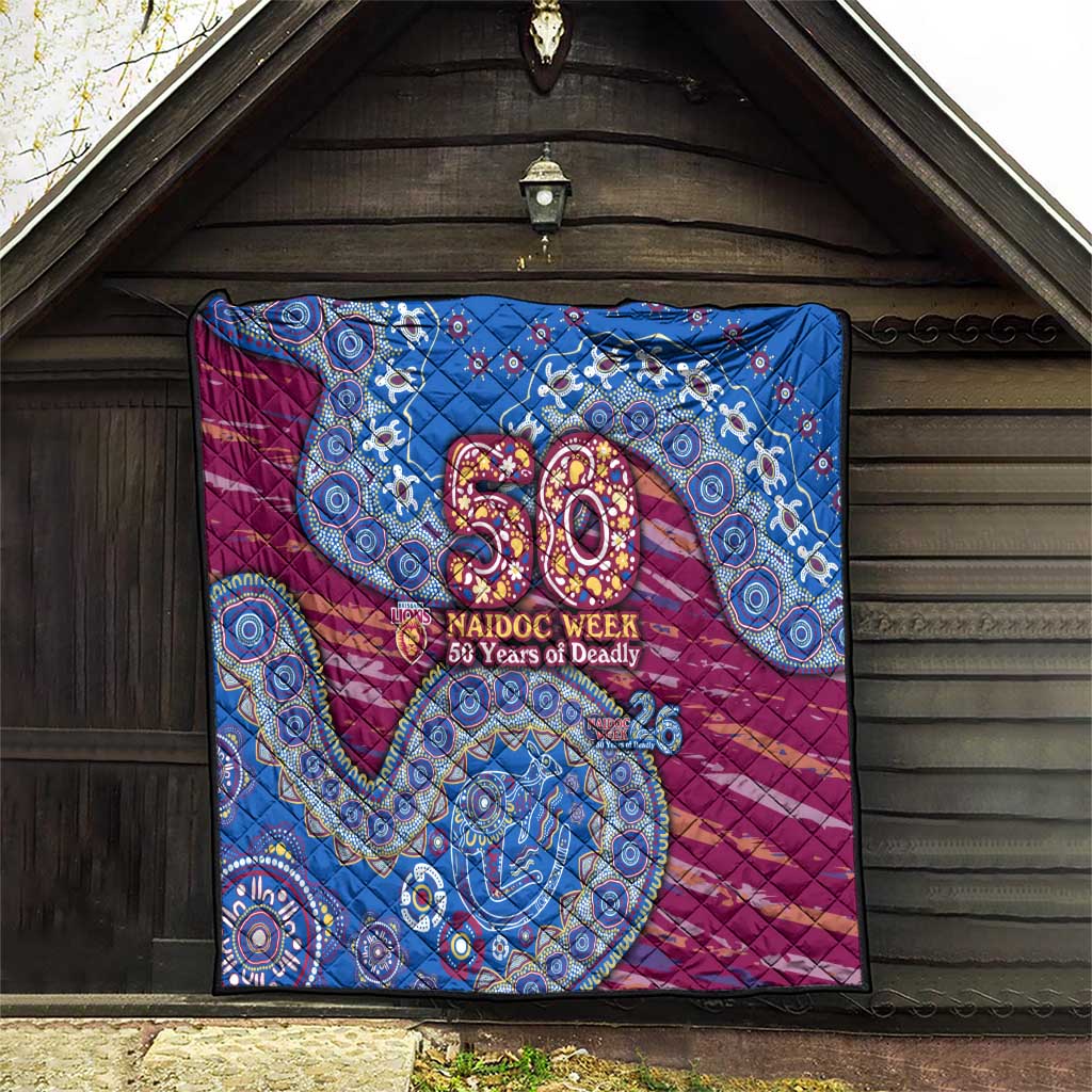 Brisbane Lions NAIDOC Week 2026 Quilt Australian Aboriginal Dot Art Dreamtime Pattern Style