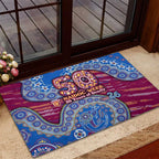 Brisbane Lions NAIDOC Week 2026 Rubber Doormat Australian Aboriginal Dot Art Dreamtime Pattern Style