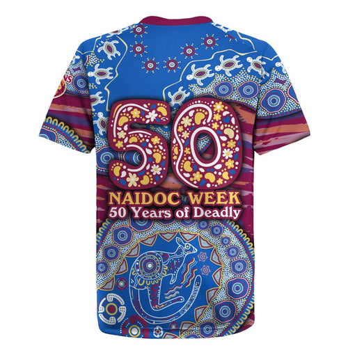Brisbane Lions NAIDOC Week 2026 Rugby Jersey Australian Aboriginal Dot Art Dreamtime Pattern Style