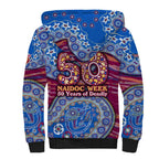 Brisbane Lions NAIDOC Week 2026 Sherpa Hoodie Australian Aboriginal Dot Art Dreamtime Pattern Style