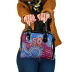 Brisbane Lions NAIDOC Week 2026 Shoulder Handbag Australian Aboriginal Dot Art Dreamtime Pattern Style