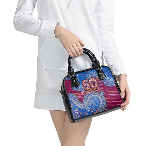Brisbane Lions NAIDOC Week 2026 Shoulder Handbag Australian Aboriginal Dot Art Dreamtime Pattern Style