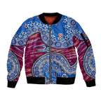 Brisbane Lions NAIDOC Week 2026 Sleeve Zip Bomber Jacket Australian Aboriginal Dot Art Dreamtime Pattern Style