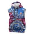 Brisbane Lions NAIDOC Week 2026 Sleeveless Hoodie Australian Aboriginal Dot Art Dreamtime Pattern Style