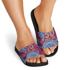 Brisbane Lions NAIDOC Week 2026 Slide Sandals Australian Aboriginal Dot Art Dreamtime Pattern Style