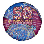 Brisbane Lions NAIDOC Week 2026 Spare Tire Cover Australian Aboriginal Dot Art Dreamtime Pattern Style