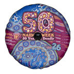 Brisbane Lions NAIDOC Week 2026 Spare Tire Cover Australian Aboriginal Dot Art Dreamtime Pattern Style