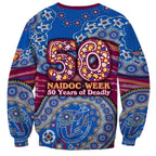 Brisbane Lions NAIDOC Week 2026 Sweatshirt Australian Aboriginal Dot Art Dreamtime Pattern Style