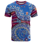 Brisbane Lions NAIDOC Week 2026 T Shirt Australian Aboriginal Dot Art Dreamtime Pattern Style