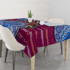 Brisbane Lions NAIDOC Week 2026 Tablecloth Australian Aboriginal Dot Art Dreamtime Pattern Style