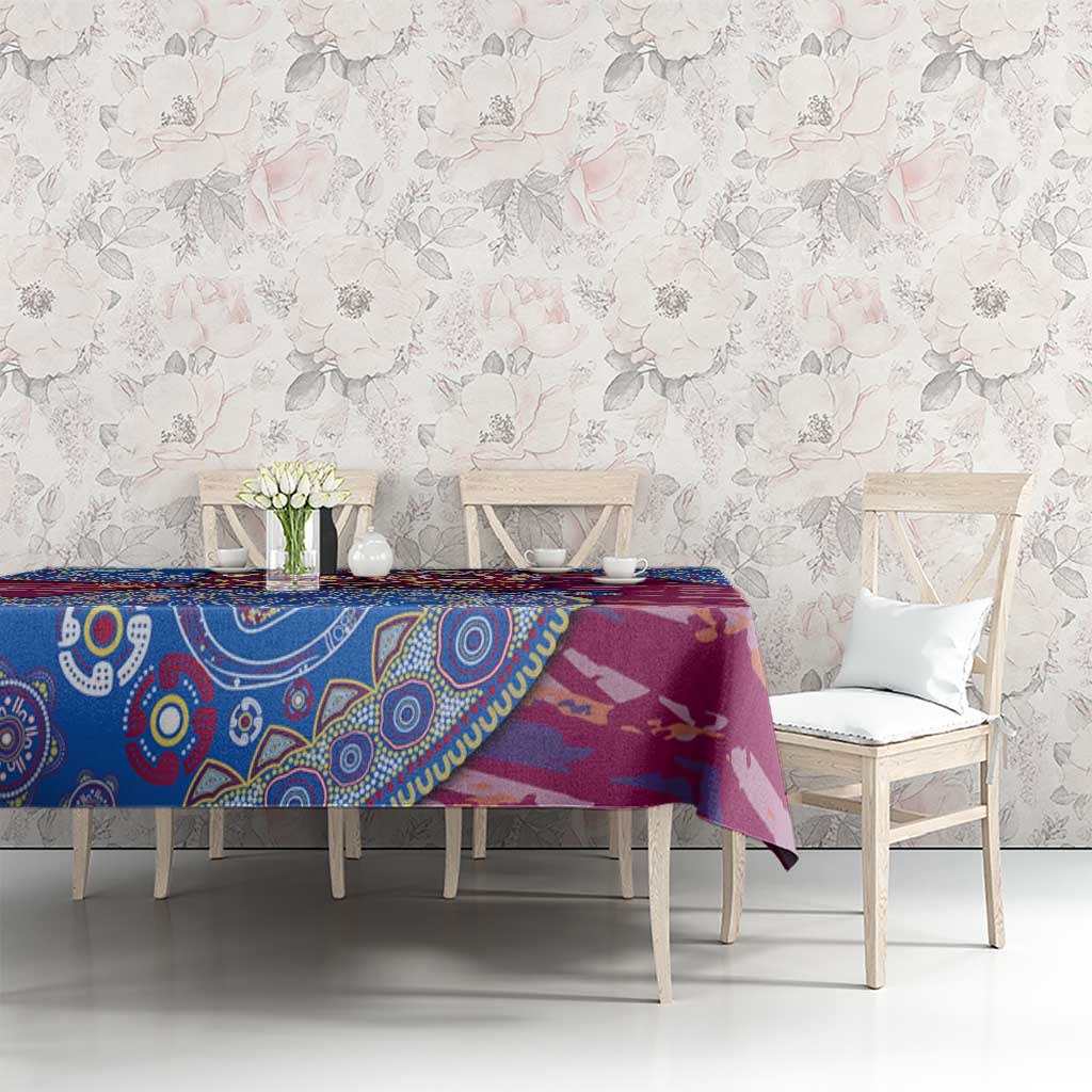 Brisbane Lions NAIDOC Week 2026 Tablecloth Australian Aboriginal Dot Art Dreamtime Pattern Style