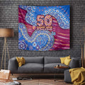 Brisbane Lions NAIDOC Week 2026 Tapestry Australian Aboriginal Dot Art Dreamtime Pattern Style
