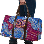 Brisbane Lions NAIDOC Week 2026 Travel Bag Australian Aboriginal Dot Art Dreamtime Pattern Style