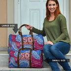 Brisbane Lions NAIDOC Week 2026 Travel Bag Australian Aboriginal Dot Art Dreamtime Pattern Style