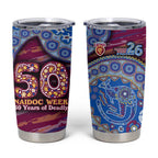 Brisbane Lions NAIDOC Week 2026 Tumbler Cup Australian Aboriginal Dot Art Dreamtime Pattern Style