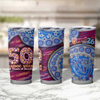 Brisbane Lions NAIDOC Week 2026 Tumbler Cup Australian Aboriginal Dot Art Dreamtime Pattern Style