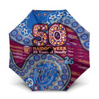 Brisbane Lions NAIDOC Week 2026 Umbrella Australian Aboriginal Dot Art Dreamtime Pattern Style