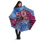 Brisbane Lions NAIDOC Week 2026 Umbrella Australian Aboriginal Dot Art Dreamtime Pattern Style