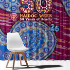 Brisbane Lions NAIDOC Week 2026 Window Curtain Australian Aboriginal Dot Art Dreamtime Pattern Style