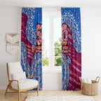 Brisbane Lions NAIDOC Week 2026 Window Curtain Australian Aboriginal Dot Art Dreamtime Pattern Style