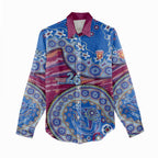 Brisbane Lions NAIDOC Week 2026 Women Casual Shirt Australian Aboriginal Dot Art Dreamtime Pattern Style
