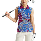 Brisbane Lions NAIDOC Week 2026 Women Sleeveless Polo Shirt Australian Aboriginal Dot Art Dreamtime Pattern Style