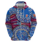 Brisbane Lions NAIDOC Week 2026 Zip Hoodie Australian Aboriginal Dot Art Dreamtime Pattern Style