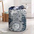 Carlton Blues NAIDOC Week 2026 Laundry Basket Australian Aboriginal Dot Art Dreamtime Pattern Style