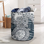 Carlton Blues NAIDOC Week 2026 Laundry Basket Australian Aboriginal Dot Art Dreamtime Pattern Style