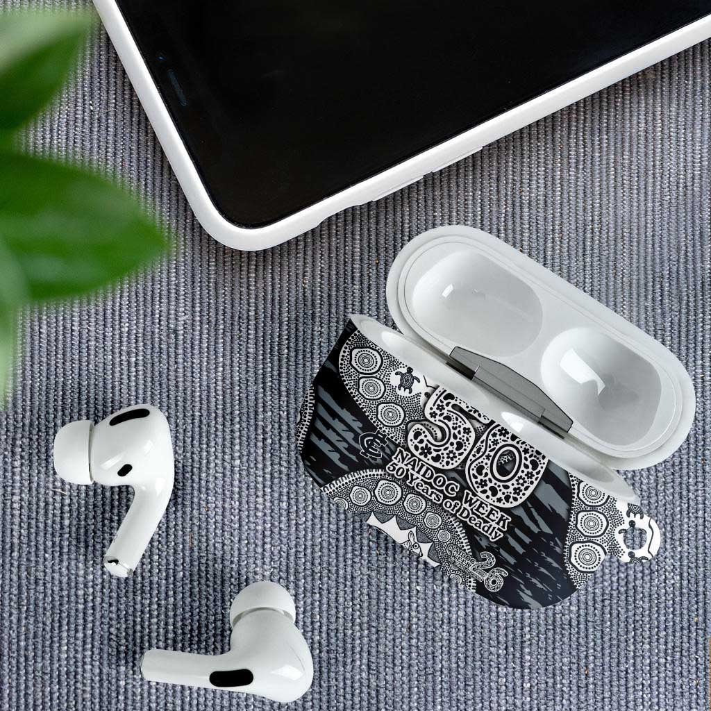 Carlton Blues NAIDOC Week 2026 AirPods Case Australian Aboriginal Dot Art Dreamtime Pattern Style