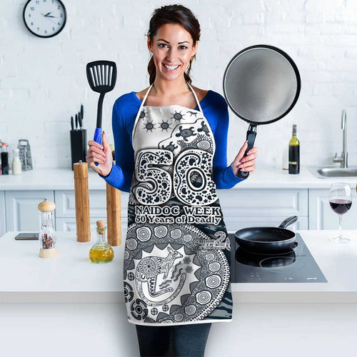 Carlton Blues NAIDOC Week 2026 Apron Australian Aboriginal Dot Art Dreamtime Pattern Style