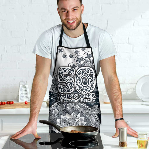 Carlton Blues NAIDOC Week 2026 Apron Australian Aboriginal Dot Art Dreamtime Pattern Style