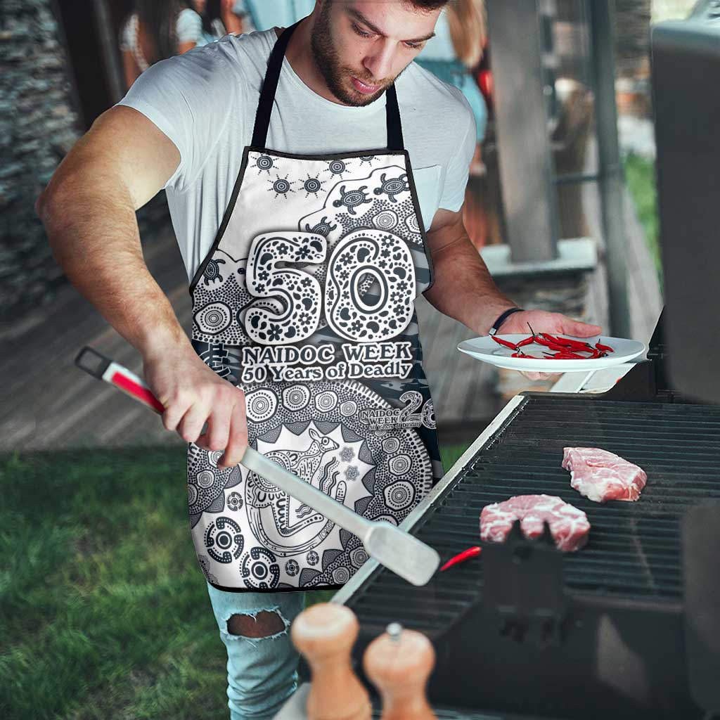 Carlton Blues NAIDOC Week 2026 Apron Australian Aboriginal Dot Art Dreamtime Pattern Style