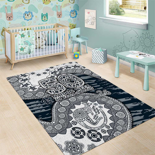 Carlton Blues NAIDOC Week 2026 Area Rug Australian Aboriginal Dot Art Dreamtime Pattern Style