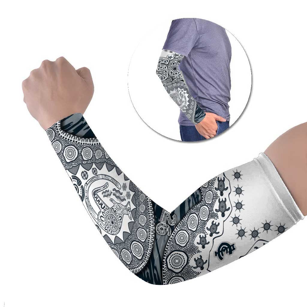 Carlton Blues NAIDOC Week 2026 Arm Sleeves Australian Aboriginal Dot Art Dreamtime Pattern Style