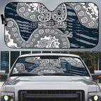 Carlton Blues NAIDOC Week 2026 Auto Sun Shade Australian Aboriginal Dot Art Dreamtime Pattern Style