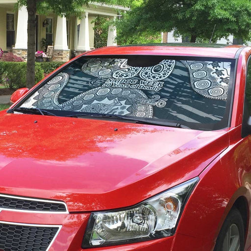 Carlton Blues NAIDOC Week 2026 Auto Sun Shade Australian Aboriginal Dot Art Dreamtime Pattern Style