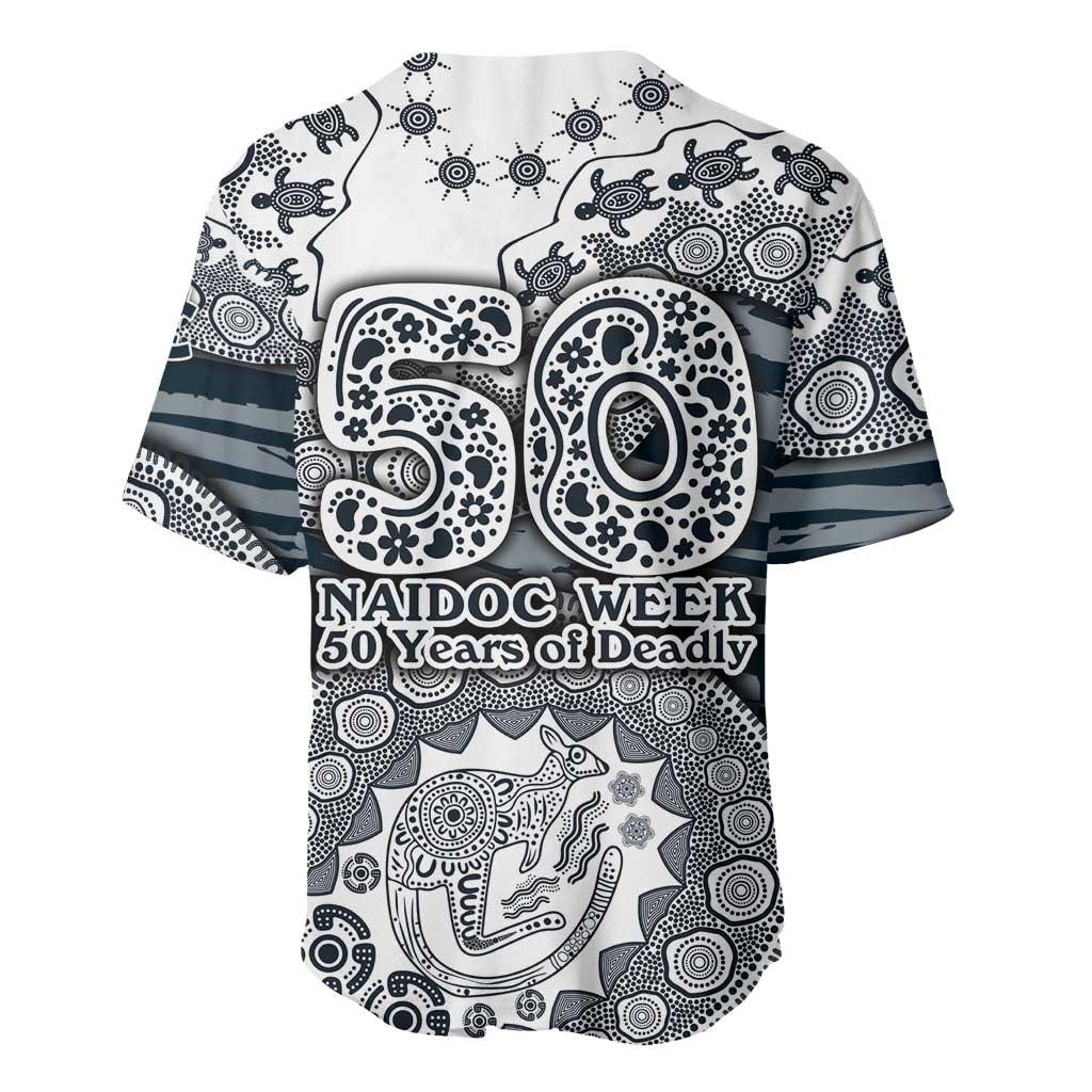 Carlton Blues NAIDOC Week 2026 Baseball Jersey Australian Aboriginal Dot Art Dreamtime Pattern Style