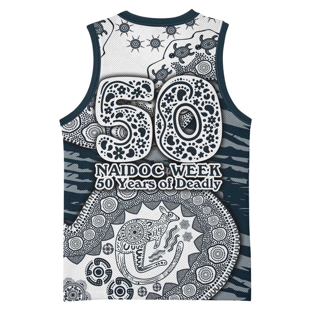 Carlton Blues NAIDOC Week 2026 Basketball Jersey Australian Aboriginal Dot Art Dreamtime Pattern Style