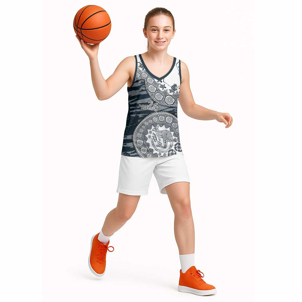 Carlton Blues NAIDOC Week 2026 Basketball Jersey Australian Aboriginal Dot Art Dreamtime Pattern Style