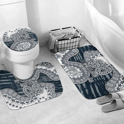 Carlton Blues NAIDOC Week 2026 Bathroom Set Australian Aboriginal Dot Art Dreamtime Pattern Style