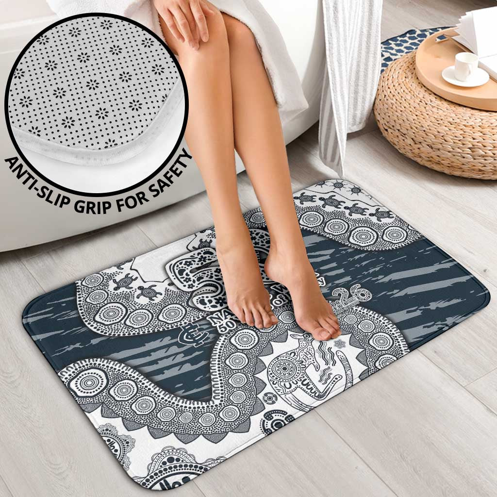 Carlton Blues NAIDOC Week 2026 Bathroom Set Australian Aboriginal Dot Art Dreamtime Pattern Style