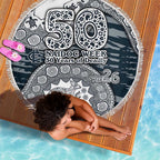 Carlton Blues NAIDOC Week 2026 Beach Blanket Australian Aboriginal Dot Art Dreamtime Pattern Style